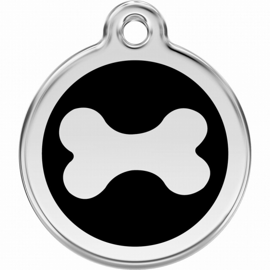 Red Dingo Bone Pet ID Dog Tags