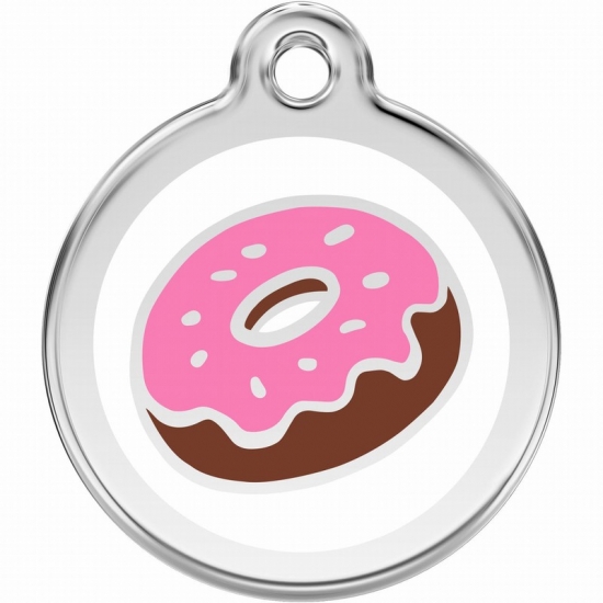 Red Dingo Donut Pet ID Tag