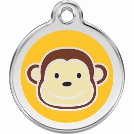 Red Dingo Monkey Pet ID Dog Tag