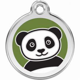 Red Dingo Panda Pet ID Dog Tag