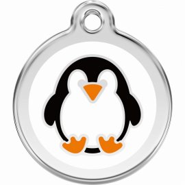 Red Dingo Penguin Pet ID Dog Tag