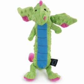 GoDog Large Puff Skinny Dragon Green & Blue