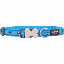 Bumble Bee Turquoise Dog Collar